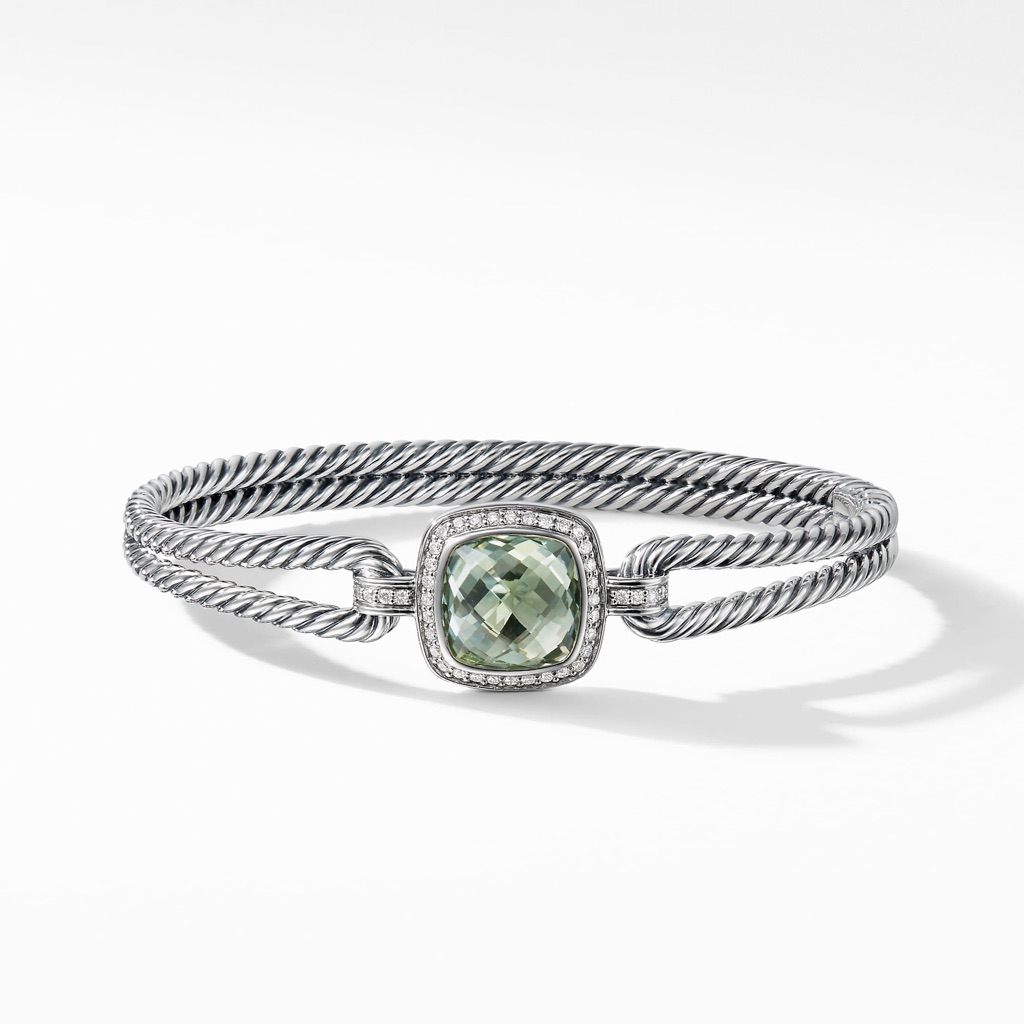 David Yurman Albion Bracelet With Prasiolite And Diamonds